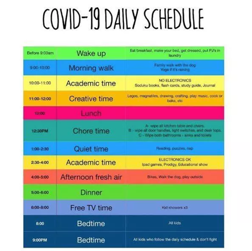 Daily Schedule 
